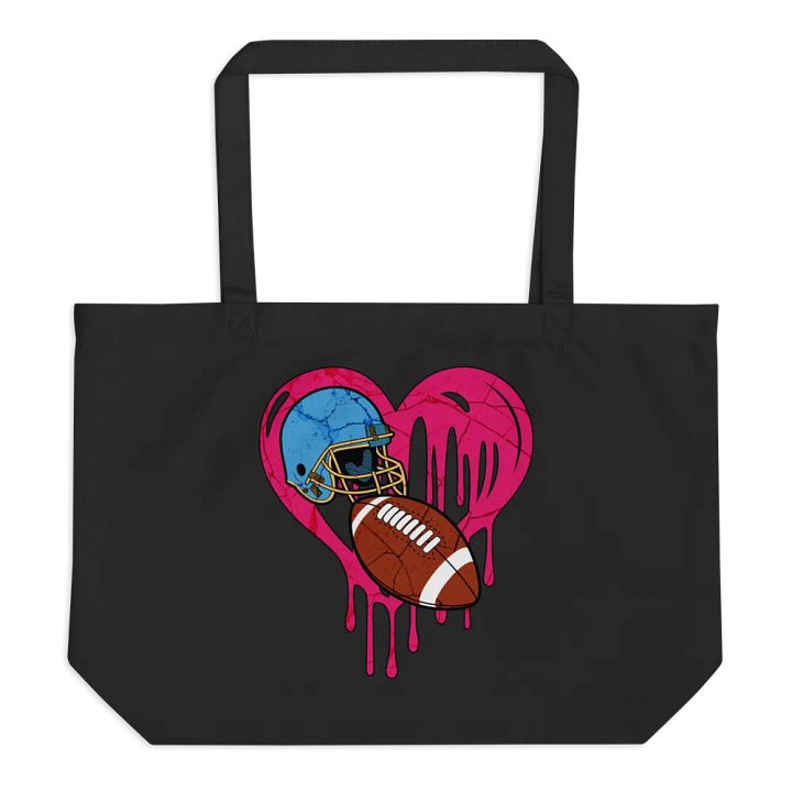 Heart Football Love Tote product image (1)