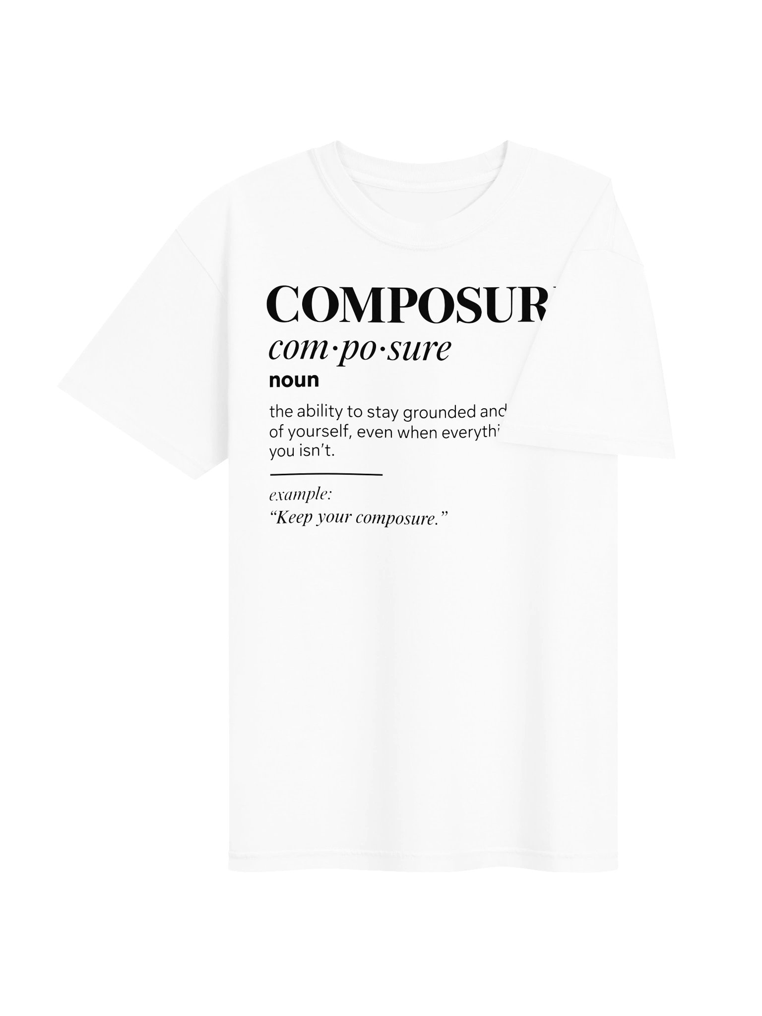 KYC “Composure” Tee — White product image (4)