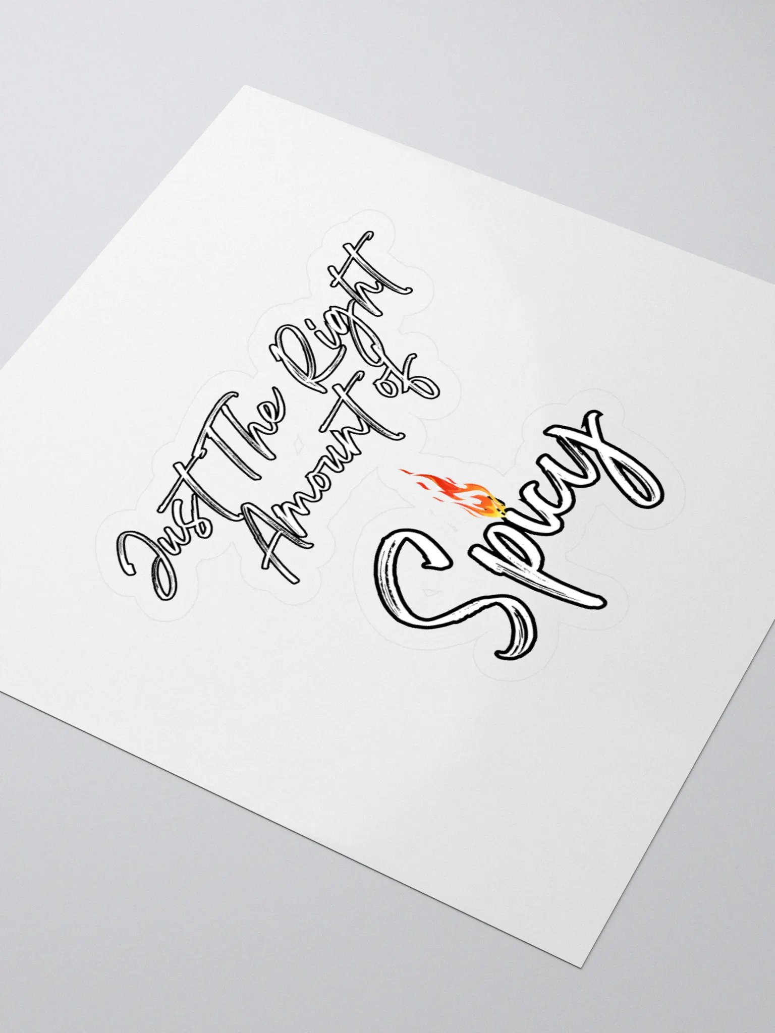 Just The Right Amount of Spicy - Funny Sticker product image (3)