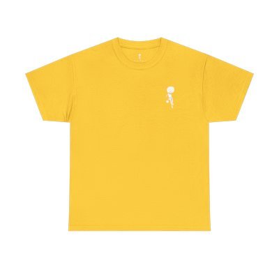 Mo_WithTheFro Cotton T-Shirt With White logo Yellow product image (1)