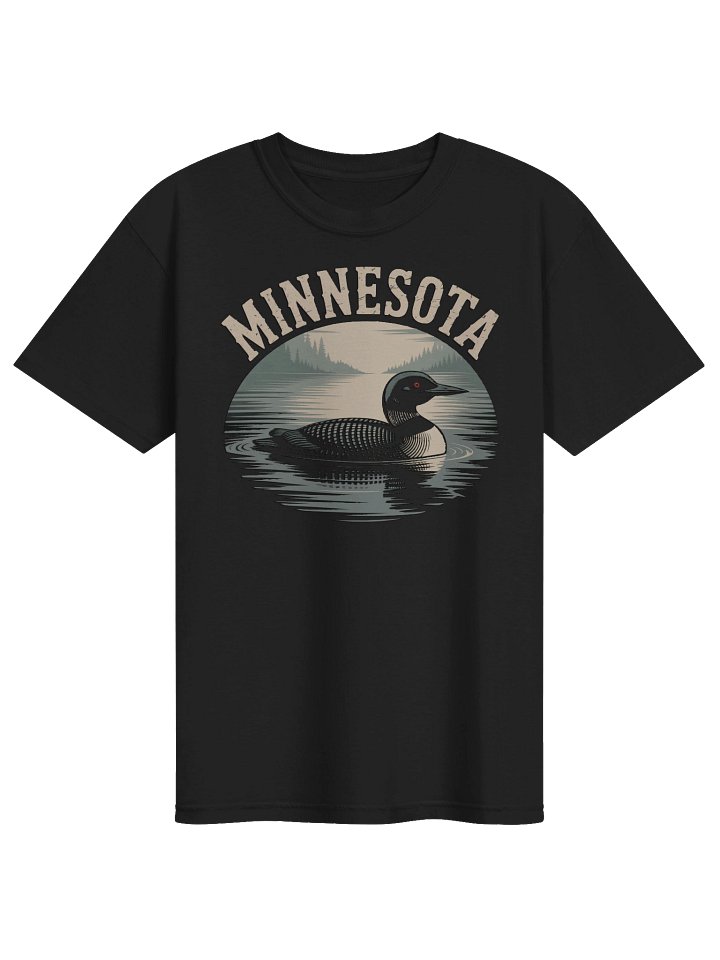 Minnesota Loon Lake T-Shirt | Vintage Northwoods State Pride Tee product image (1)