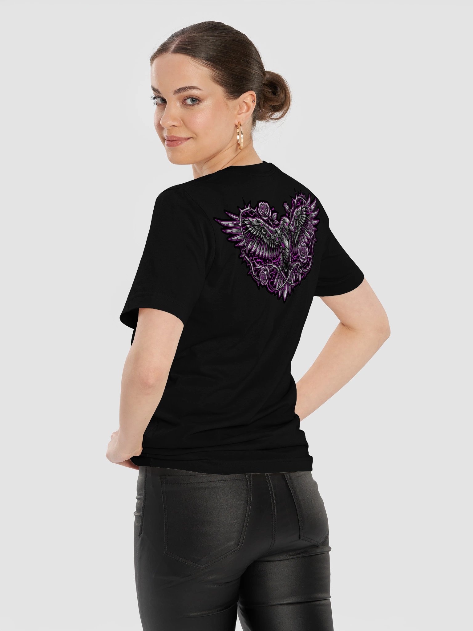 Neon Raven Roses Graphic Tee product image (12)