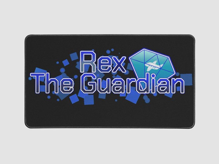 "Rex The Guardian" 12" x 22" Desk Mat product image (1)