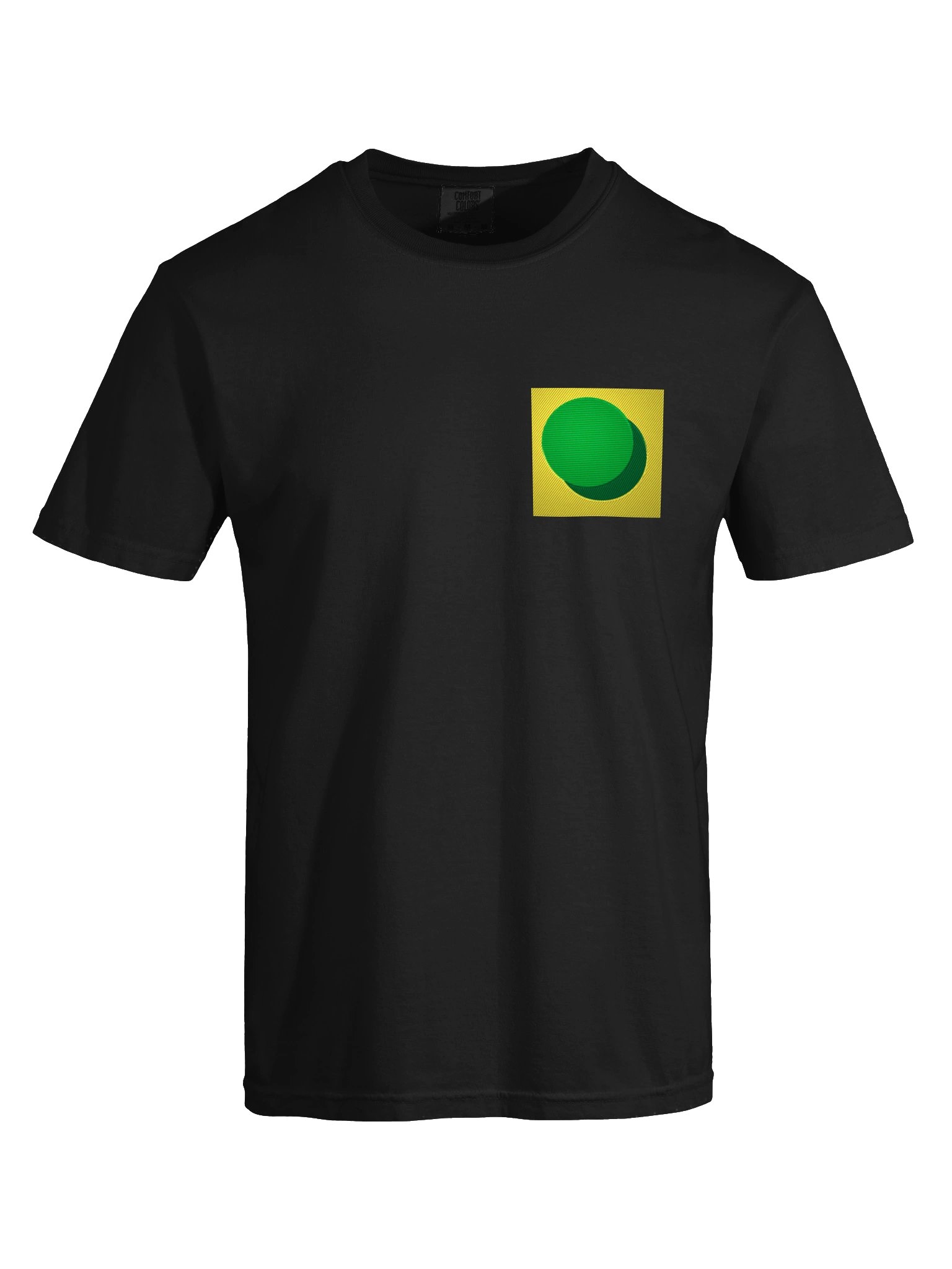 ZURC Blank Embroidered T-Shirt YELLOW + GREEN LOGO product image (5)