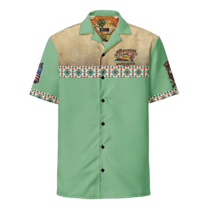 MötoGraffitti Indian Motorcycle Club Shirt Vintage Green product image (1)