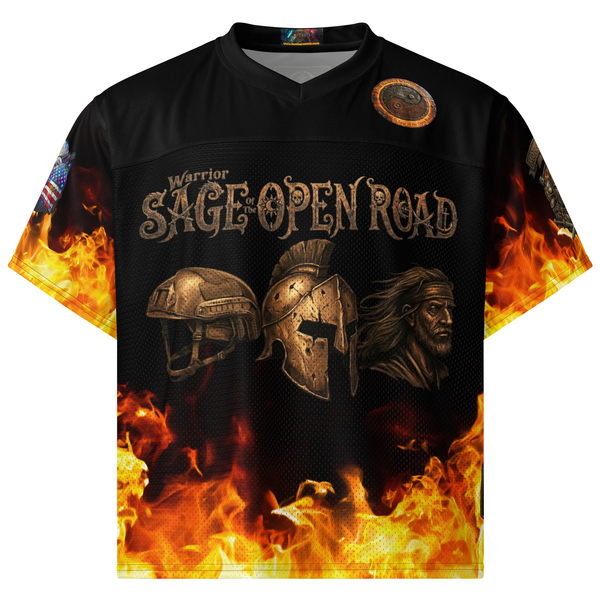 MötoGraffitti Warrior Sage Trojan Warrior Football Jersey product image (1)