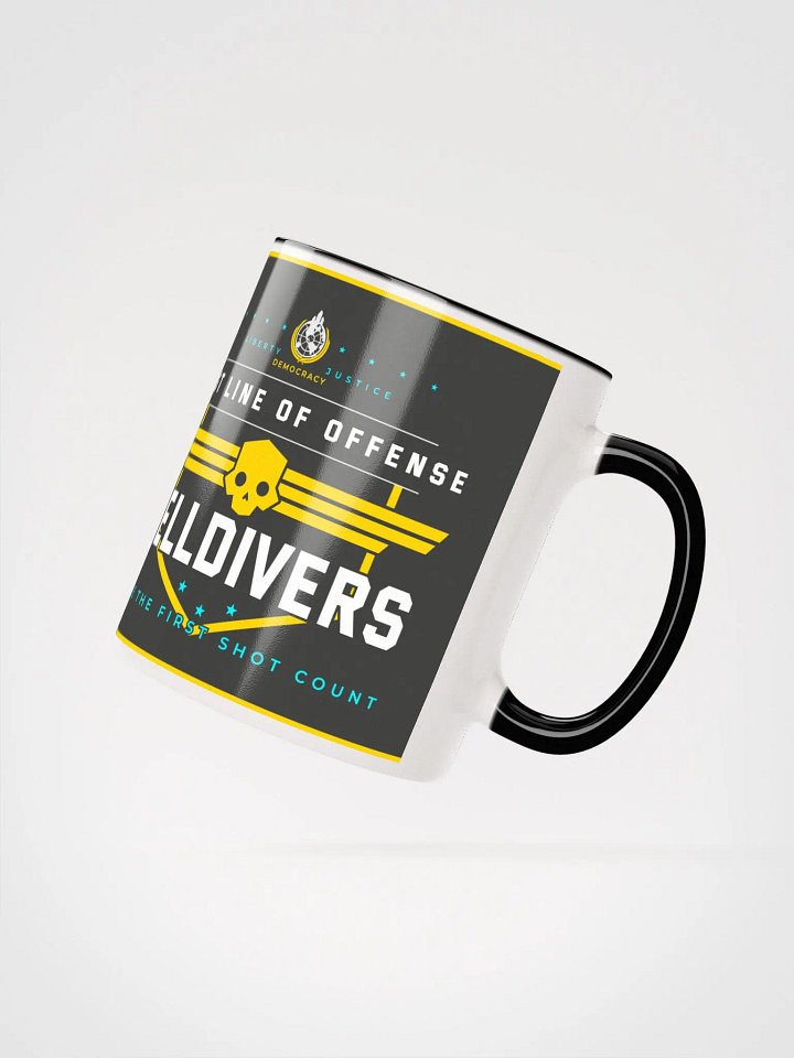 Helldivers 2 Mug | Iconic Motto Crest Design in Vintage Style product image (6)
