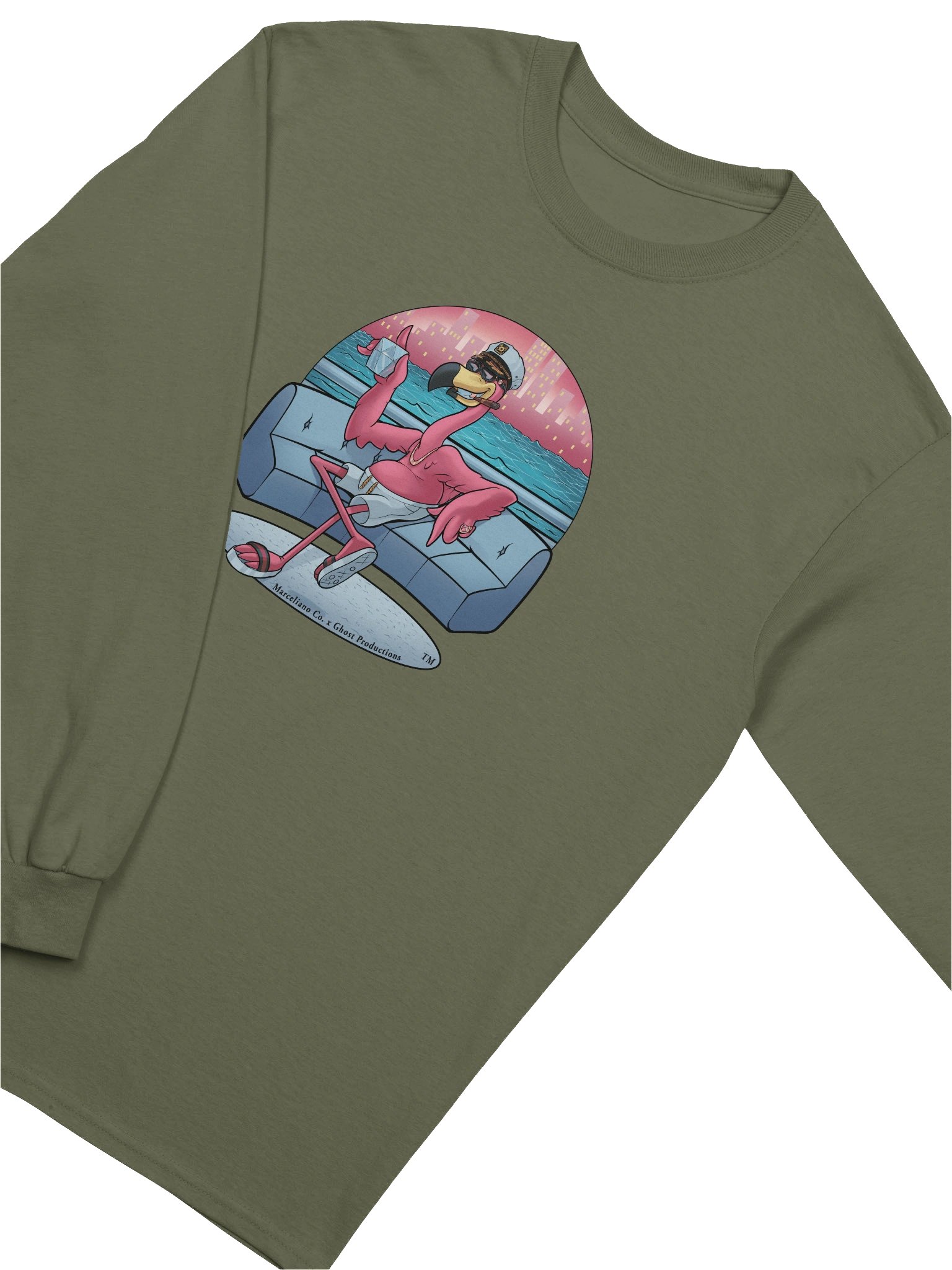 Flamingo Bliss Long Sleeve Tee product image (15)