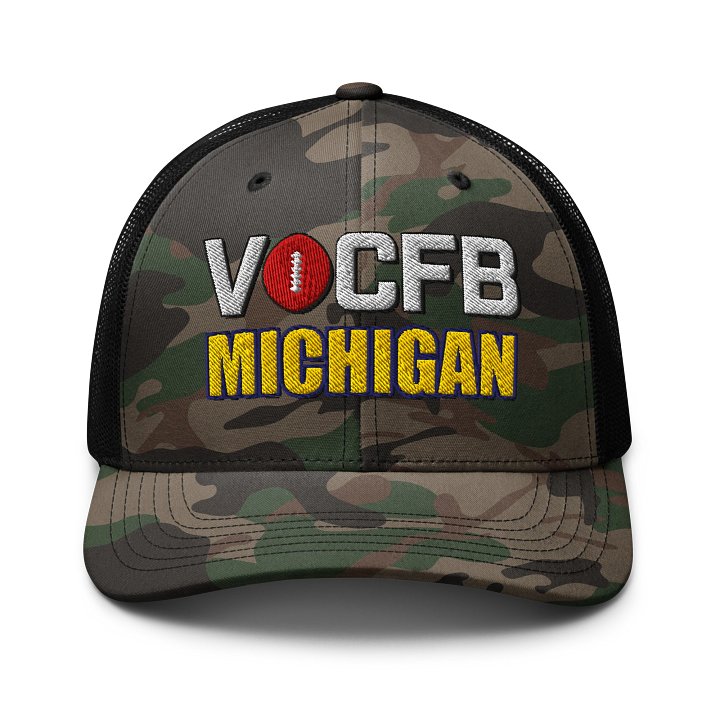 Michigan VOCFB Camo Trucker Hat product image (1)