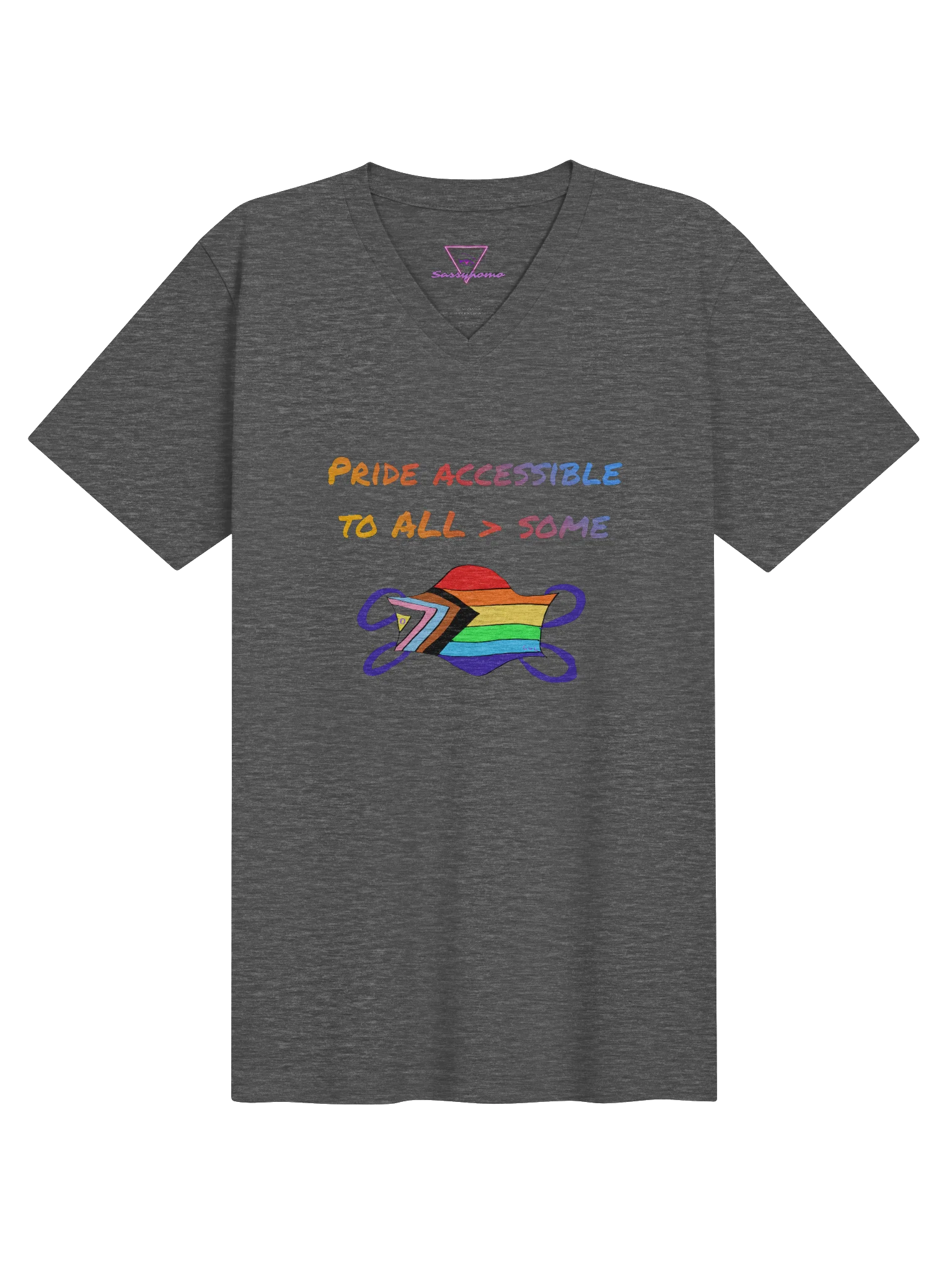 Pride Accessibile To All > Some V-neck tee product image (1)