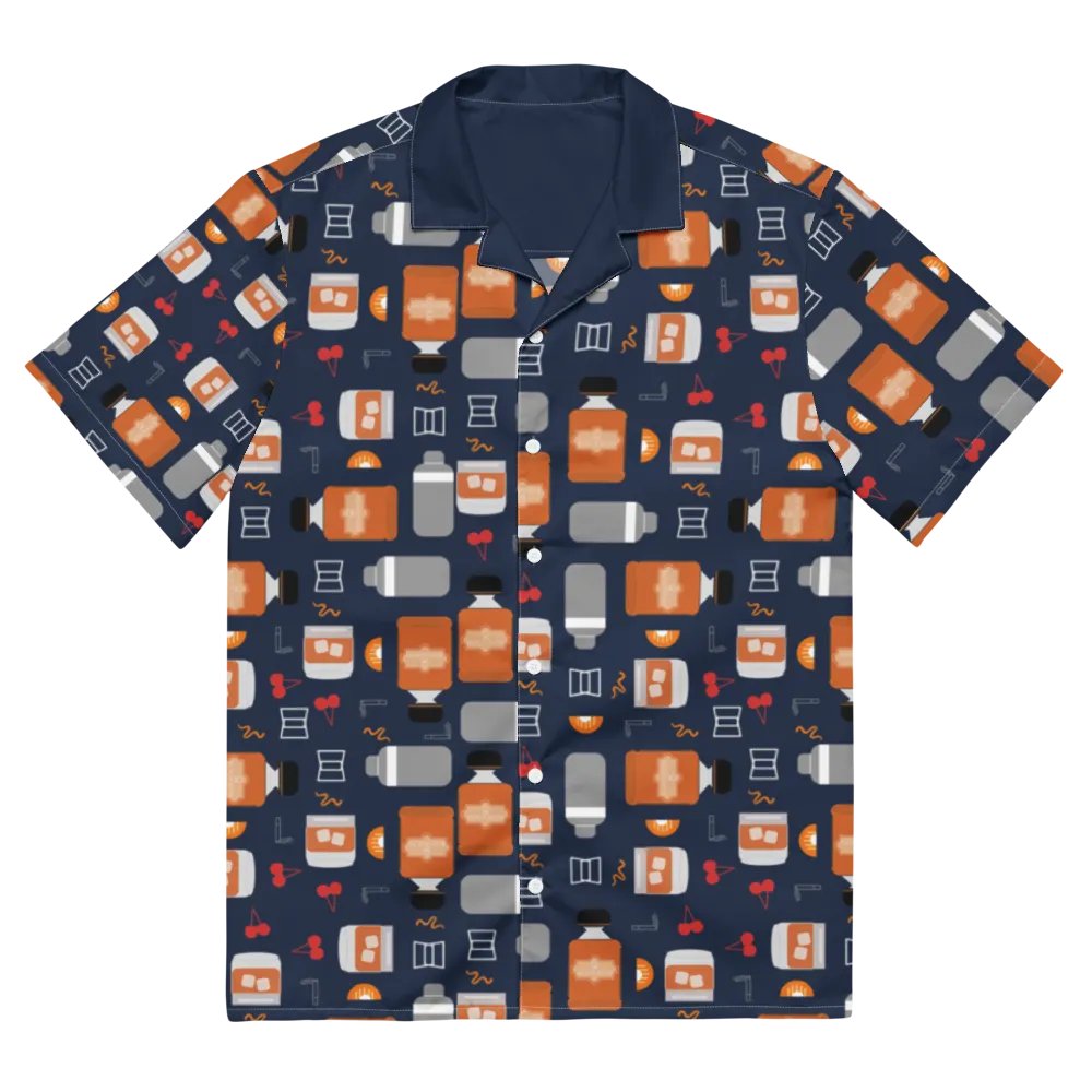 Bourbon Vibes Patterned Hawaiian Shirt product image (2)