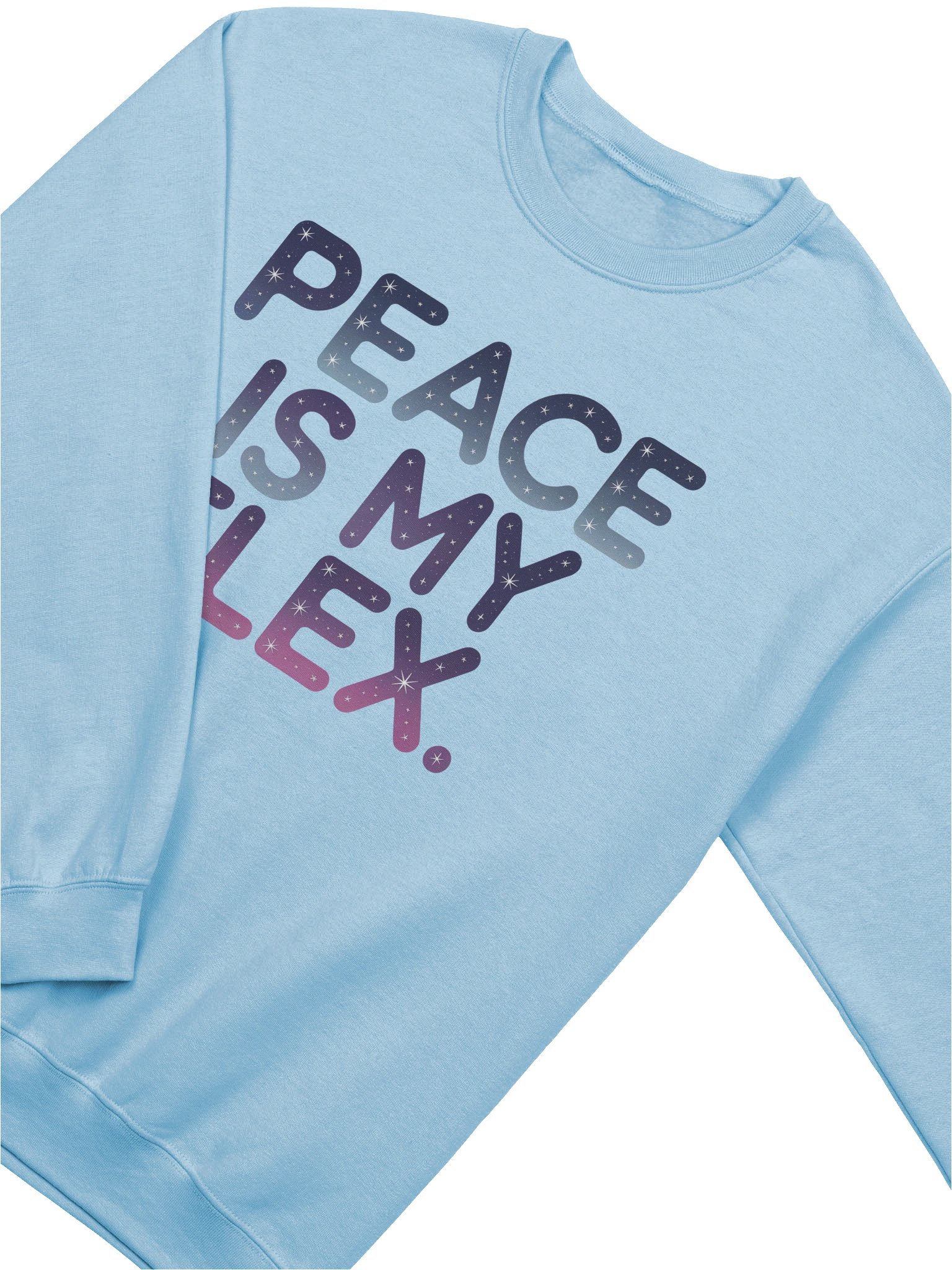 Peace Is My Flex Sweatshirt Onyx Ice Snow product image (1)