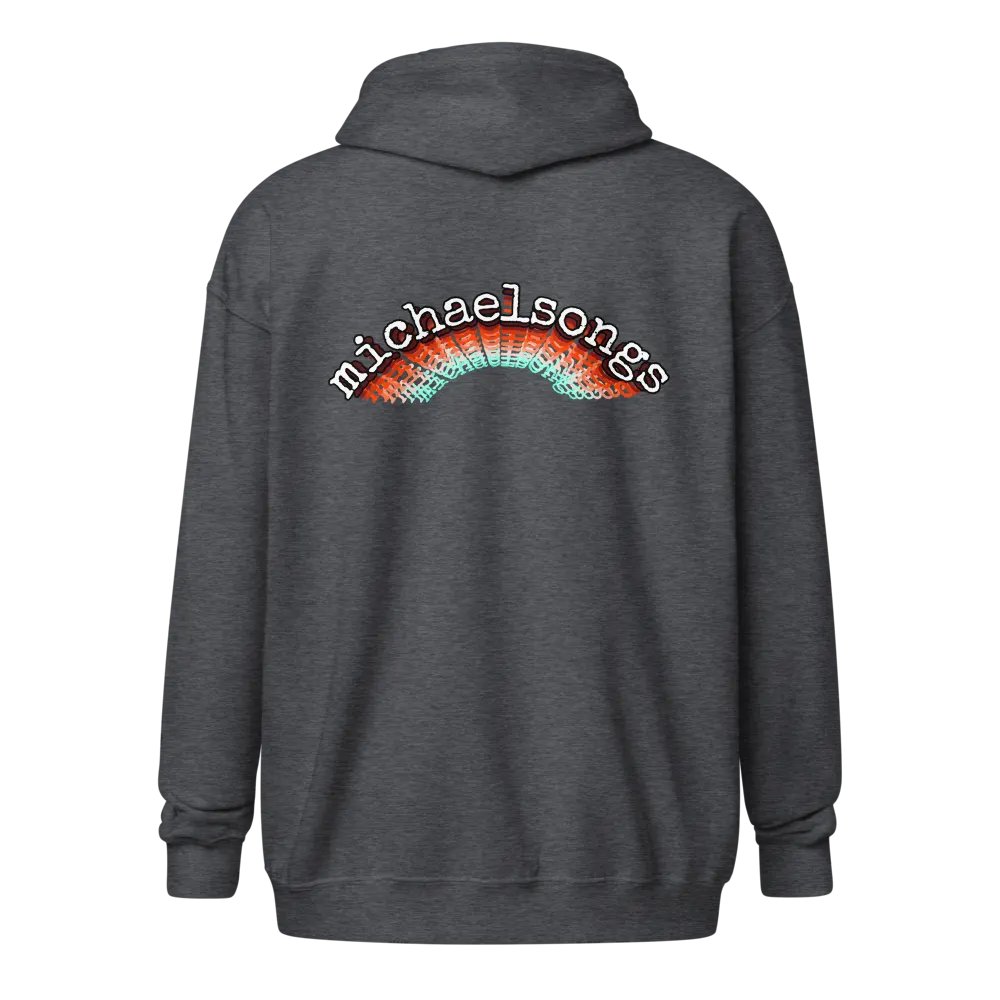 zip hoodie w/arched logo product image (3)