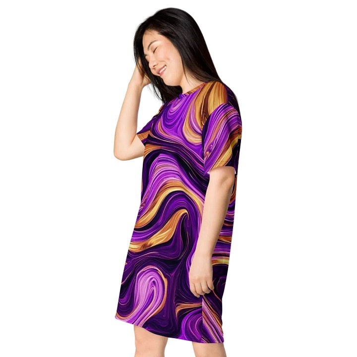 Dreamy Swirl T Shirt Dress product image (1)