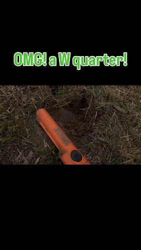 OMG! a W quarter!! #westpointquarter #metaldetecting #findingtreasure #garrettapex #coincollecting