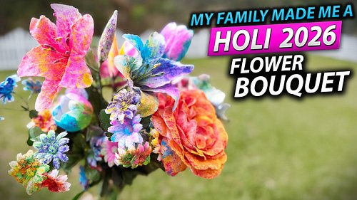 New video:  Our 1,000th Video! 🌸 We Made a Holi Flower Bouquet for Our Daughter 🎨 Holi 2026 #2inazoo