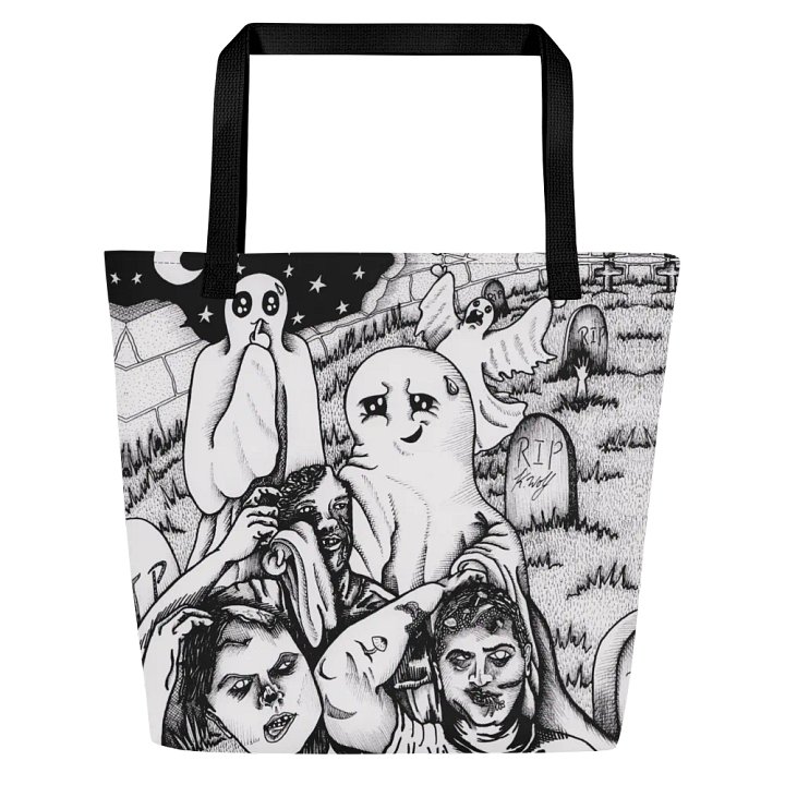 Graveyard Brawl All-Over Tote Bag product image (1)