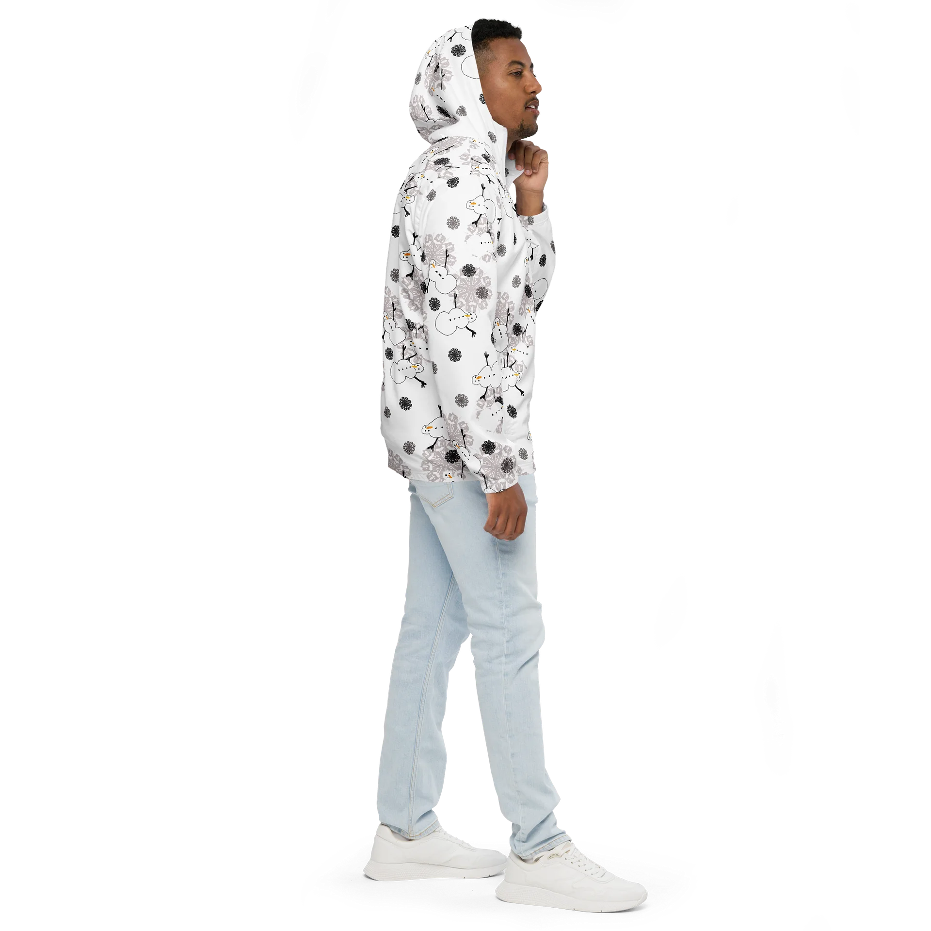 Snowman Pattern Windbreaker product image (5)