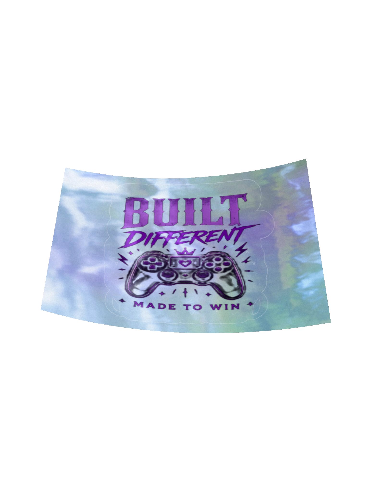 Built Different Gamer Holographic Sticker Set product image (17)