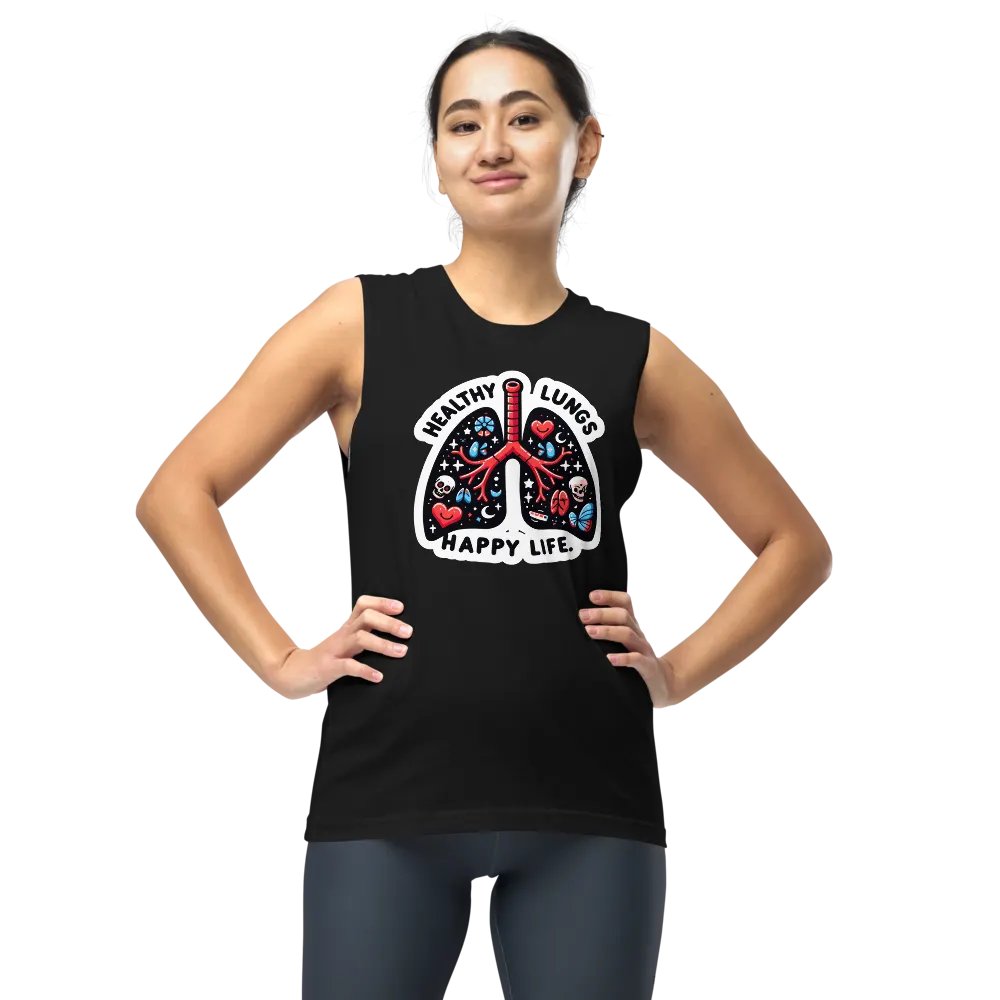 Vibrant Lung Art Muscle Tank product image (10)