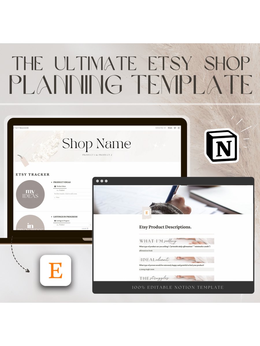 Etsy Shop Planner - Notion Template product image (1)