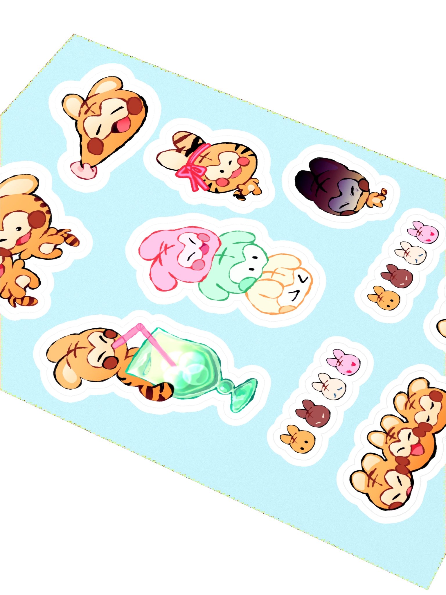 tigerbun stickersheet product image (2)