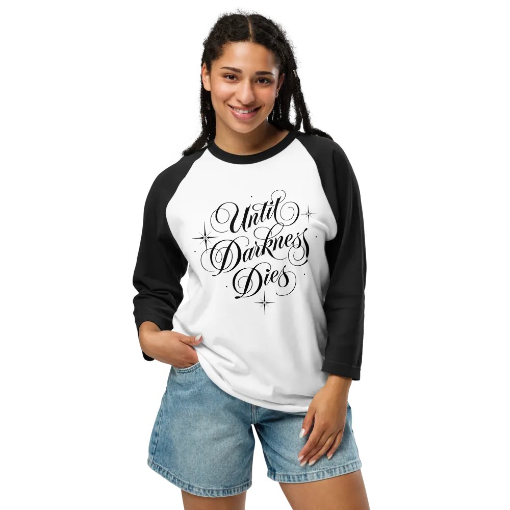 Until Darkness Dies (simple design) Fine Jersey Raglan Tee product image (38)
