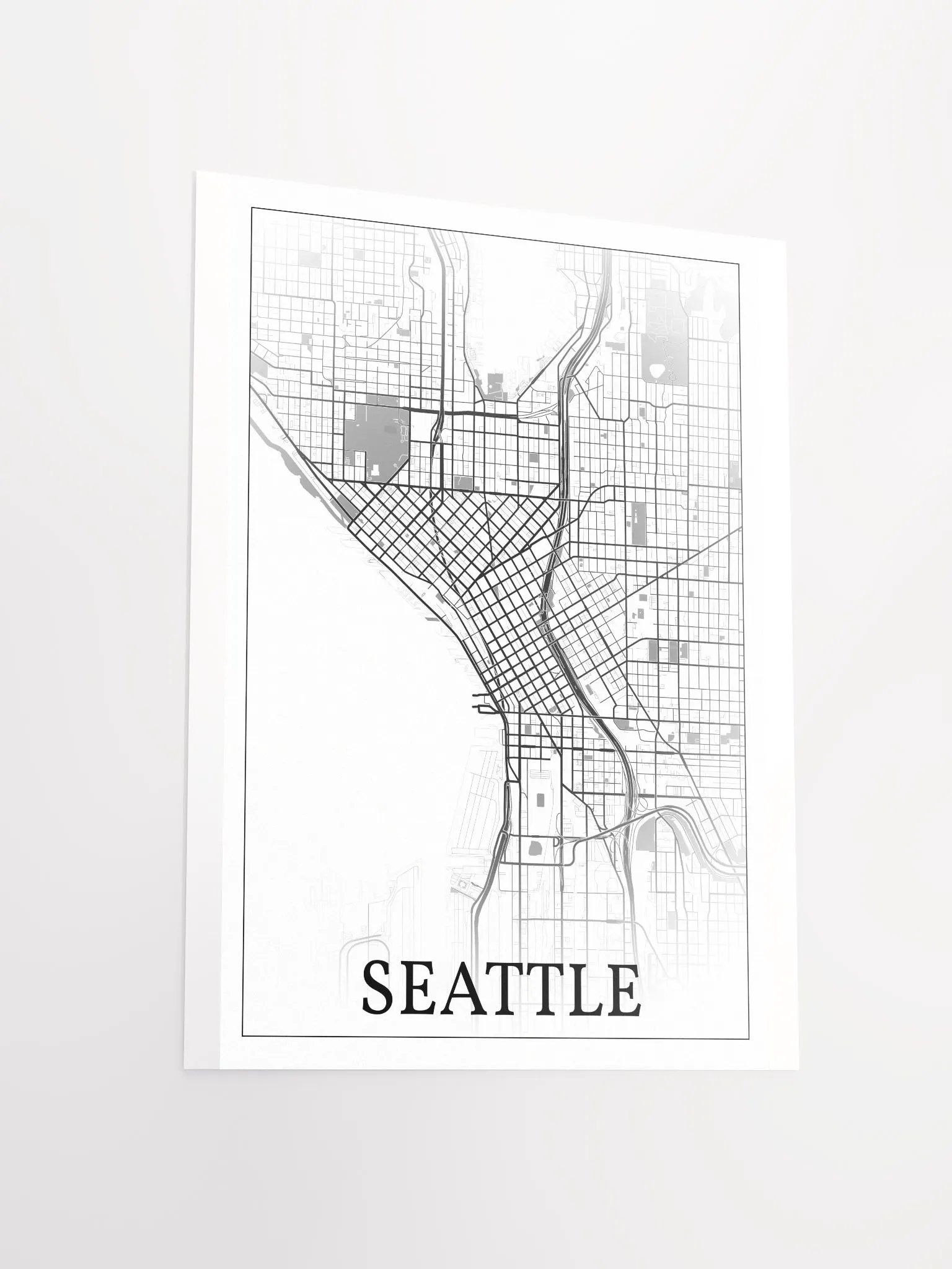 Seattle, Washington, USA, city map print product image (11)