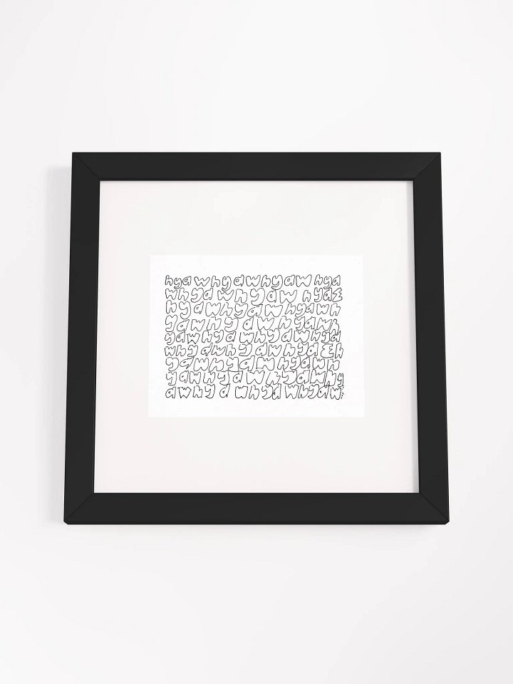 hyaw hyaw hyaw Panel Card Print Framed product image (1)
