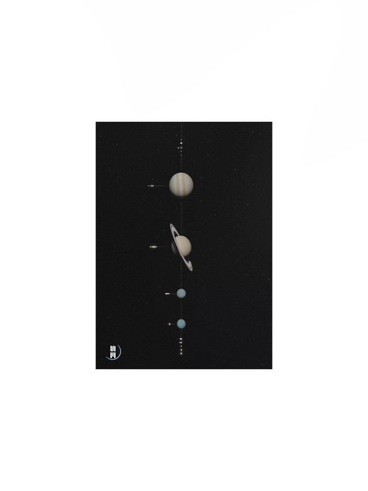 Solar System Object Size Poster product image (1)