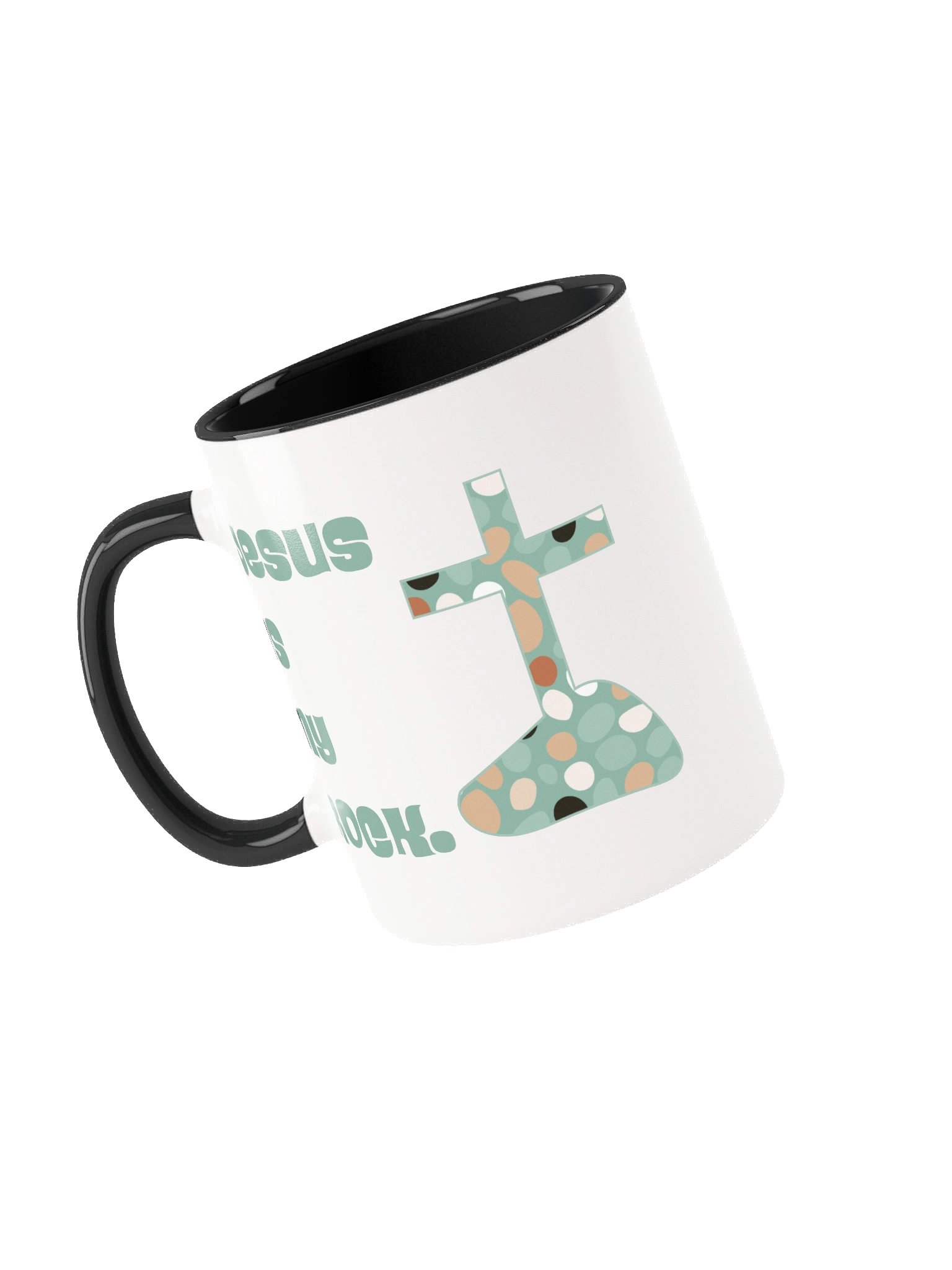Jesus Is My Rock — Sage Cross Mug product image (11)