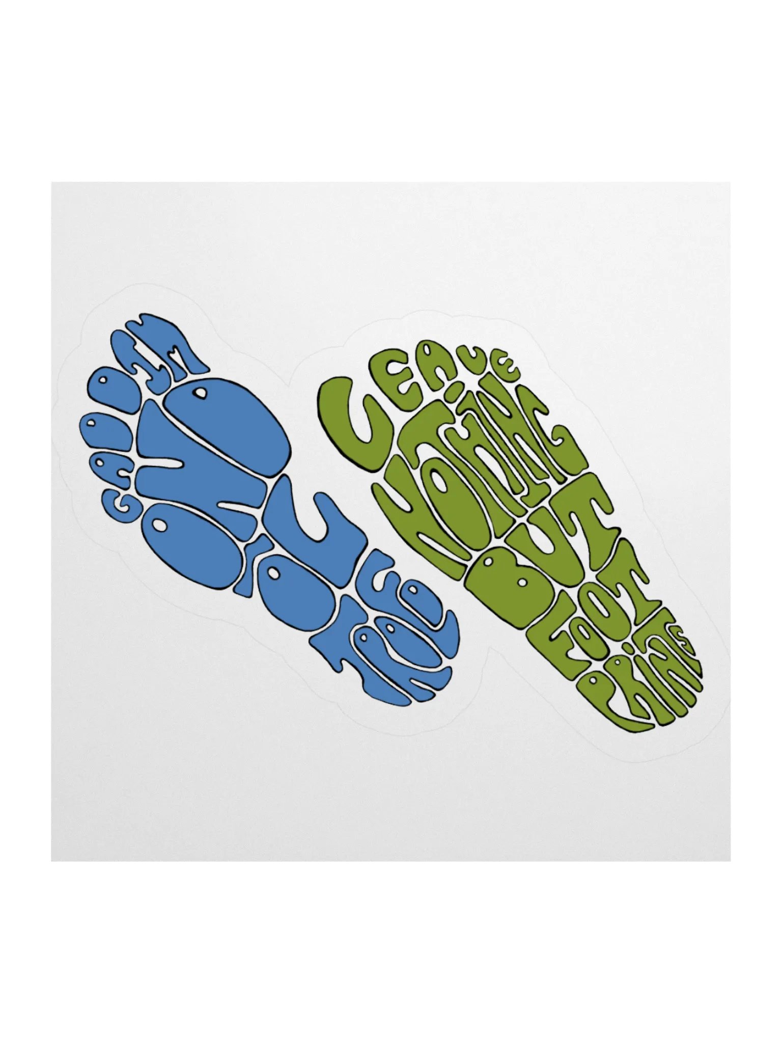 Bilingual Footprints sticker product image (1)