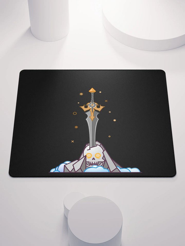 Sword in the Skull - Argent Variation - Gaming Pad product image (1)