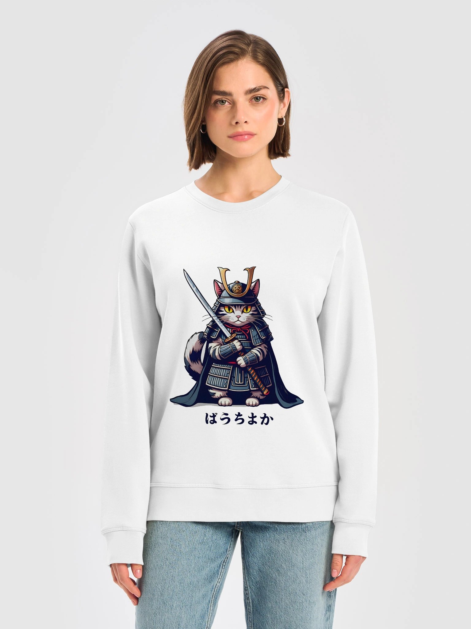 Samurai Cat Unisex Organic Sweatshirt product image (13)