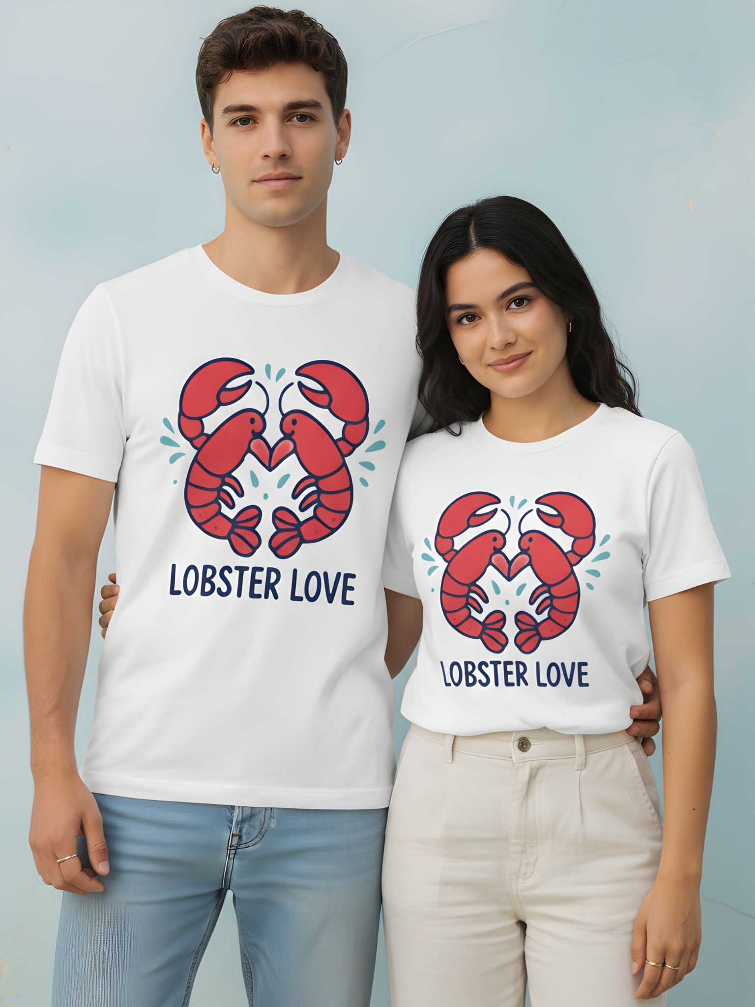 Lobster Love T-Shirt – Cute Lobster Couple Tee product image (1)
