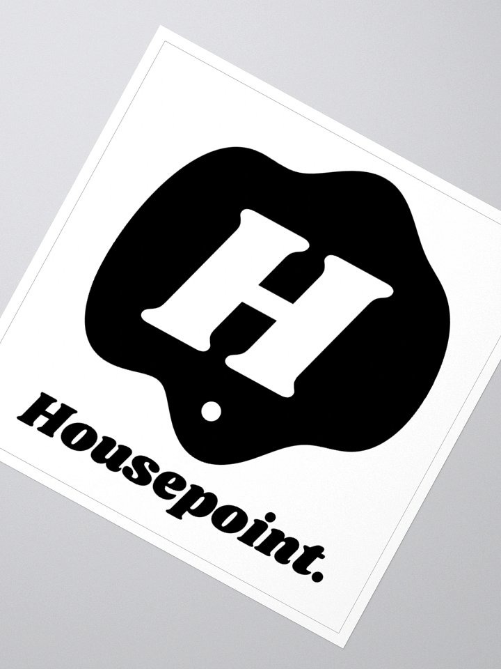 Housepoint Logo Sticker - Black product image (2)