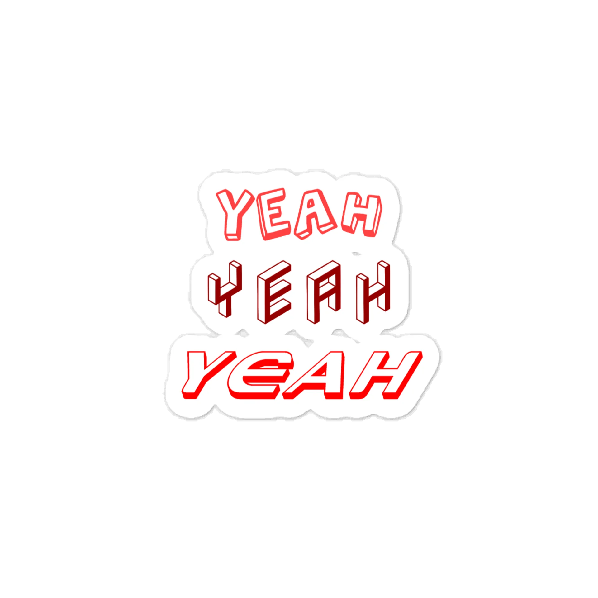 Yeah Quote Sticker product image (1)