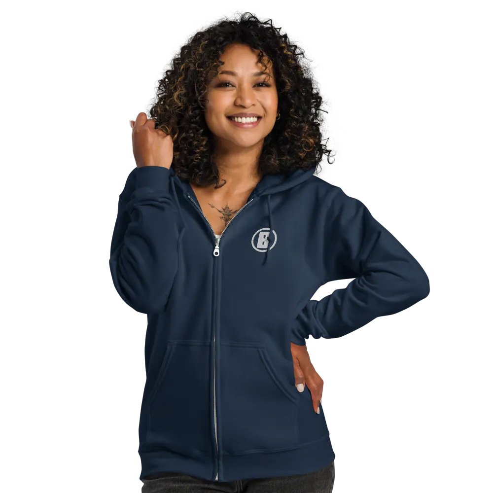 Embroidered Zip Up Hoodie - Unisex product image (7)