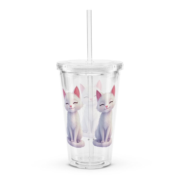 Claudia Double Wall Clear Plastic Tumbler product image (2)