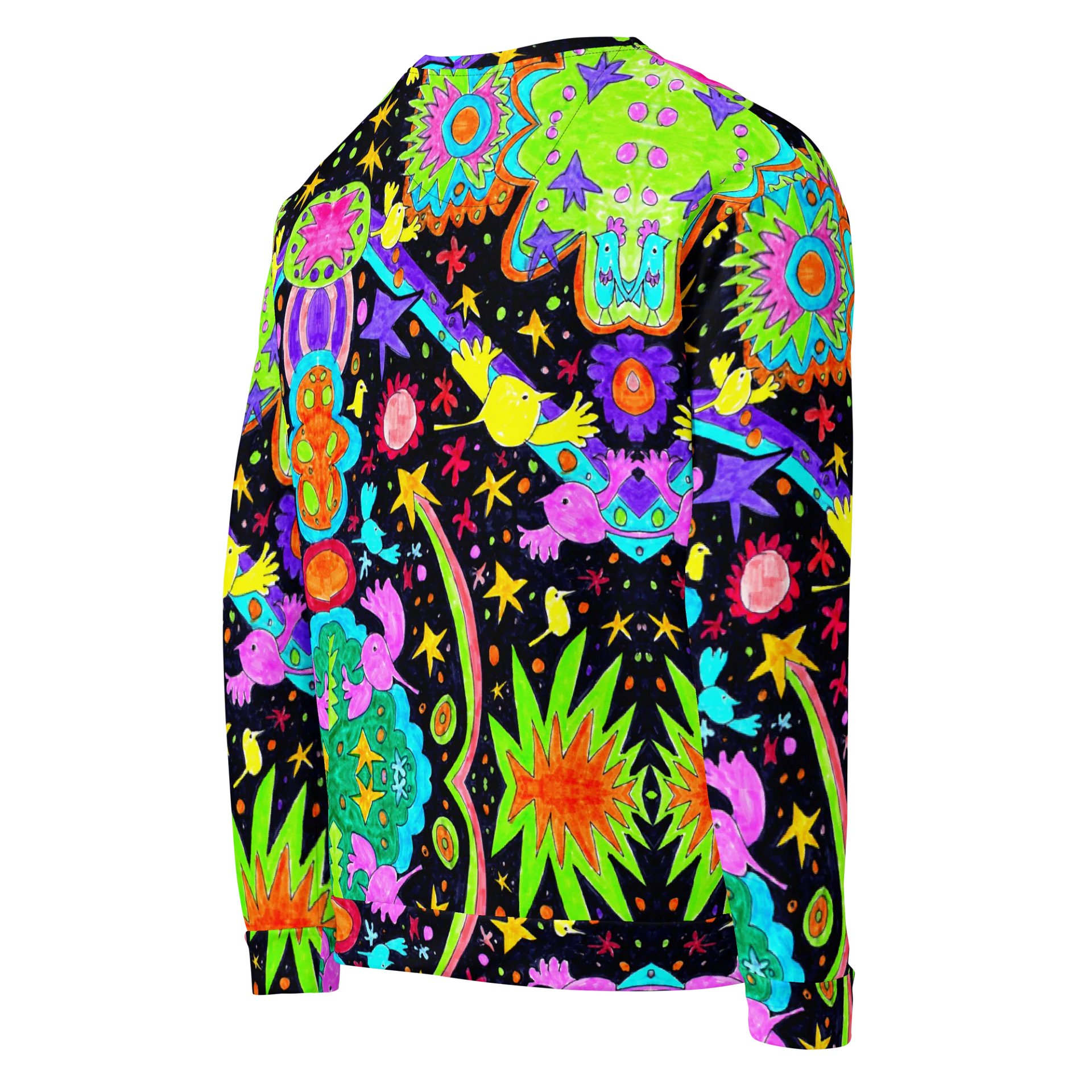 Abstract Cosmic Doodle Art Unisex Recycled Sweatshirt product image (9)