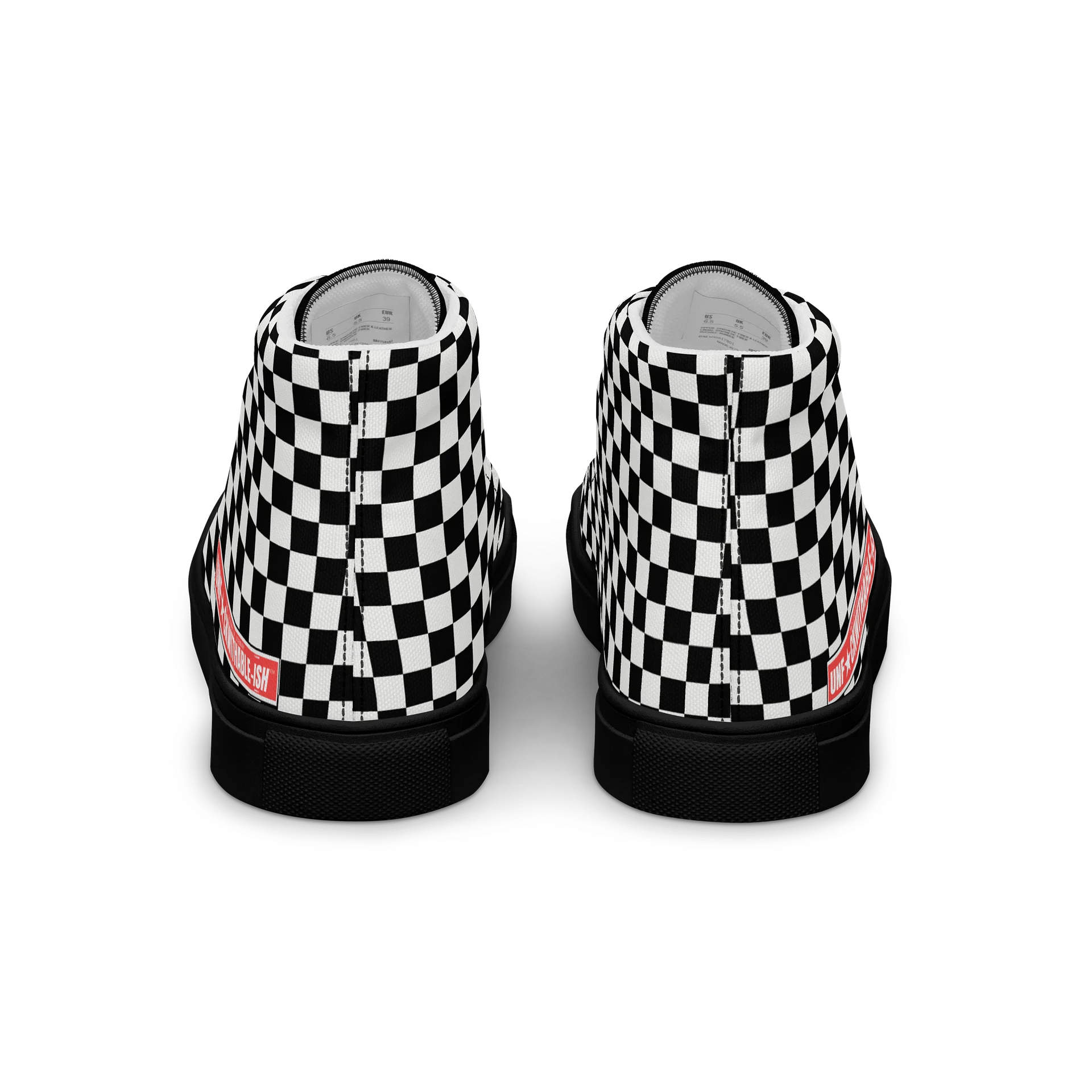 UNF★CKWITHABLE-ISH™ Women's Street Style Canvas High-Tops Checkered product image (6)