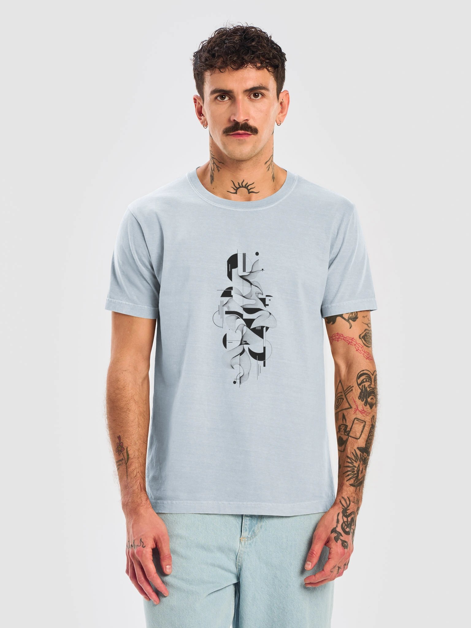 Velyen Sculpted Lines Unisex Heavyweight Tee product image (5)
