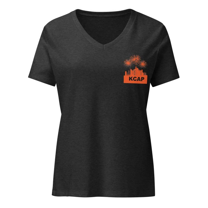 Womens - Bella Canvas - V-Neck - Orange Logo product image (1)