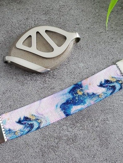 Blue Marble Elastic Bracelet | Handmade Accessory for Bellabeat Leaf Urban & Ivy product image (2)