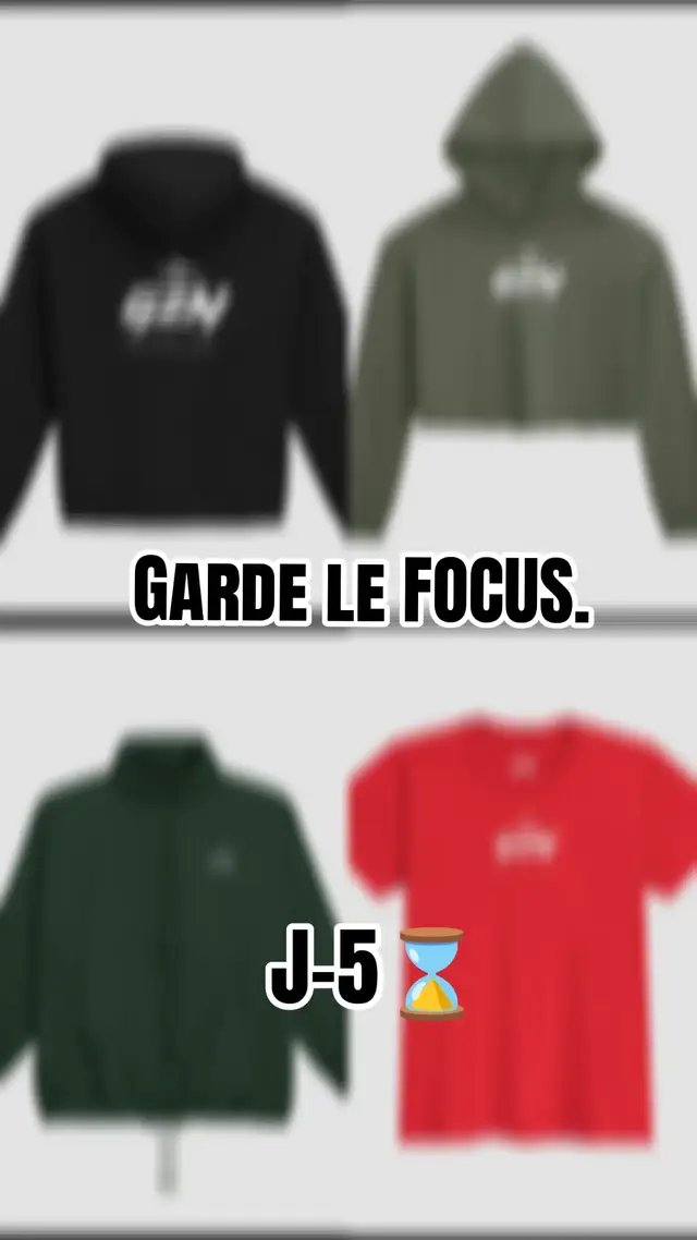 La mise au point se fait petit à petit. Dans 5 jours, la première collection GZN sera entièrement dévoilée et disponible pour tout le monde. Pensés pour ceux qui veulent s'élever. 🚀 ​T'es prêt pour le grand jour ?  #GZN #MINDSET #STREETWEAR #lancement ##buildfocuselevate 