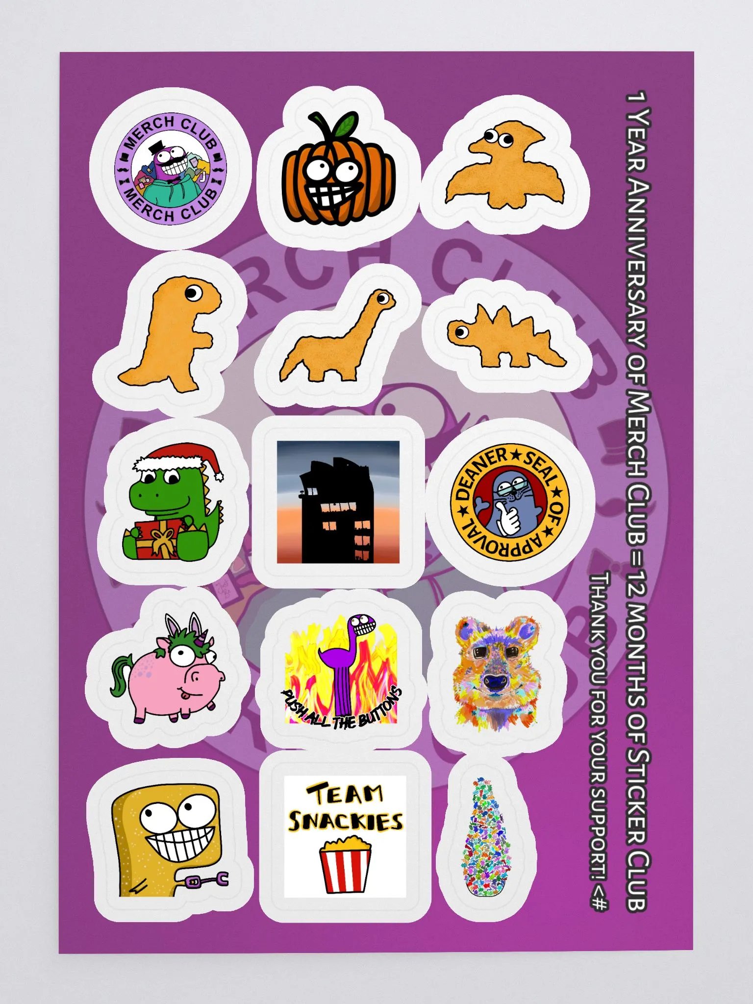 Sticker Club - 1 Year Sticker Sheet product image (2)