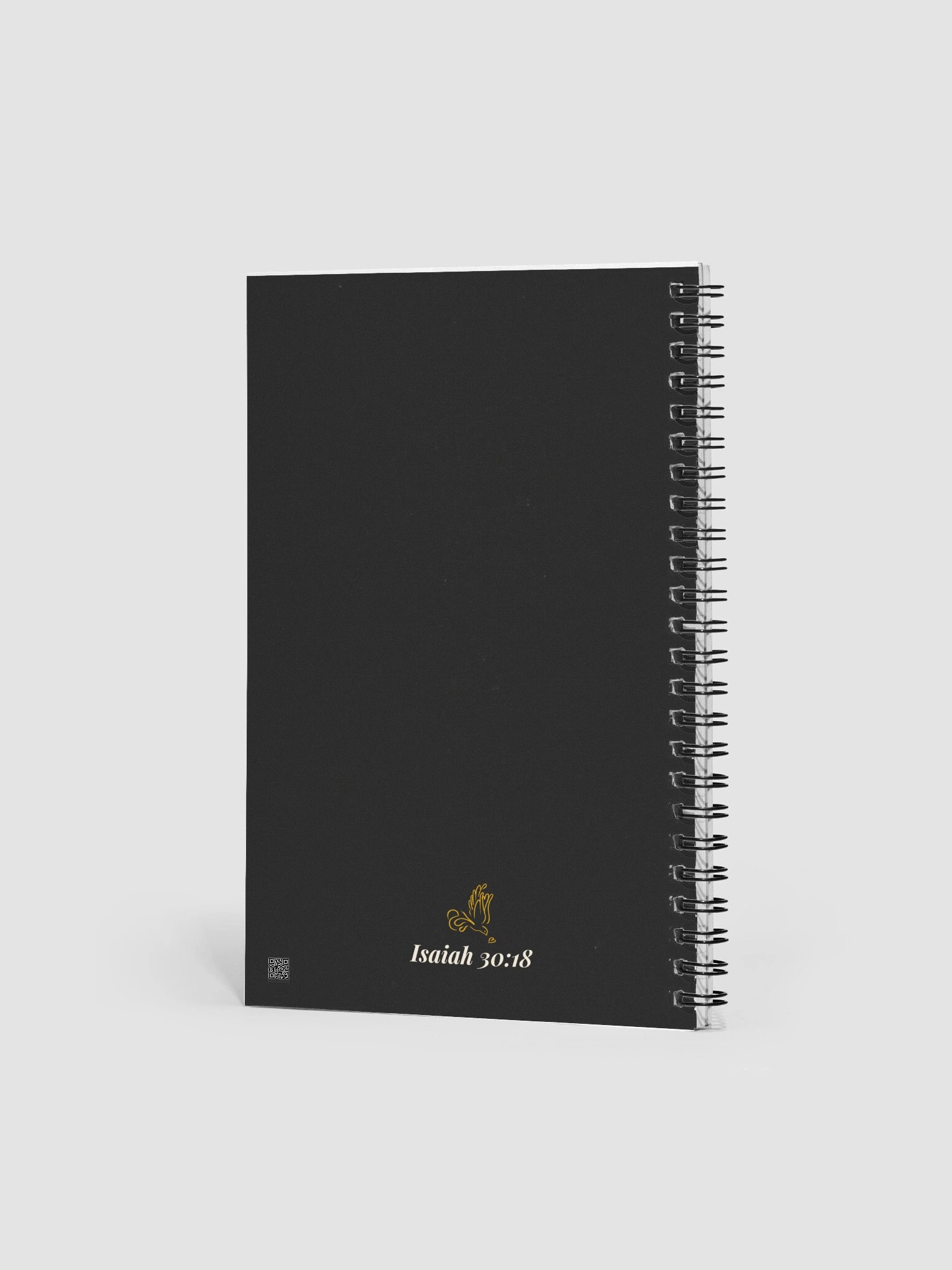 Grace in the Wilderness Spiral Notebook – Isaiah 30:18 (Deep Contrast) \| By Grace Capsule product image (2)