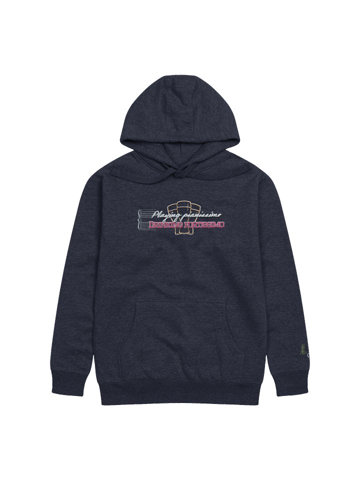 “Playing pianissimo. Drinking fortissimo.” Premium Hoodie – Where Classical Meets Rockstar Energy product image (7)
