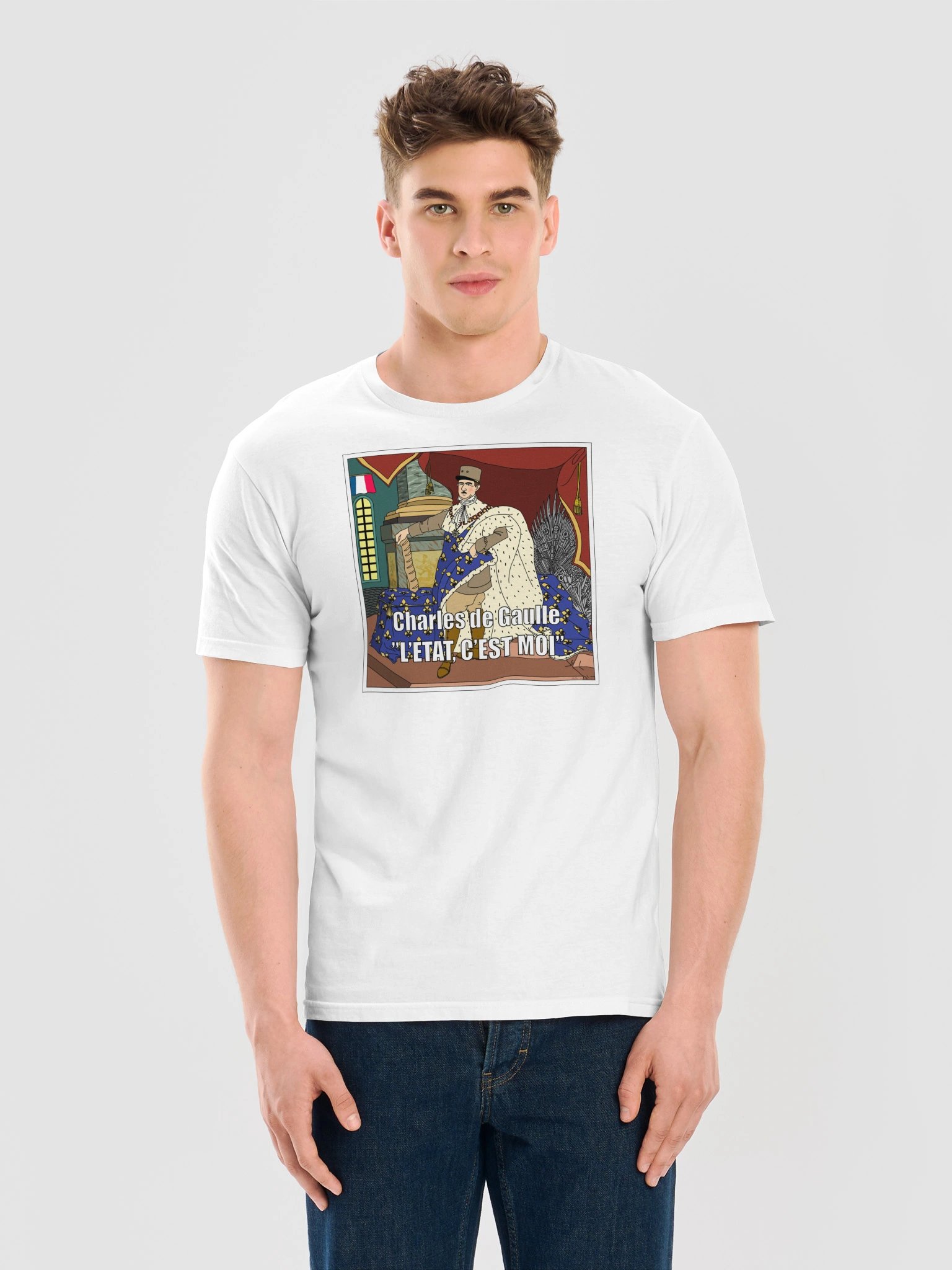 L'etat c'est moi - Charles De Gaulle (Herr T-shirt) product image (11)