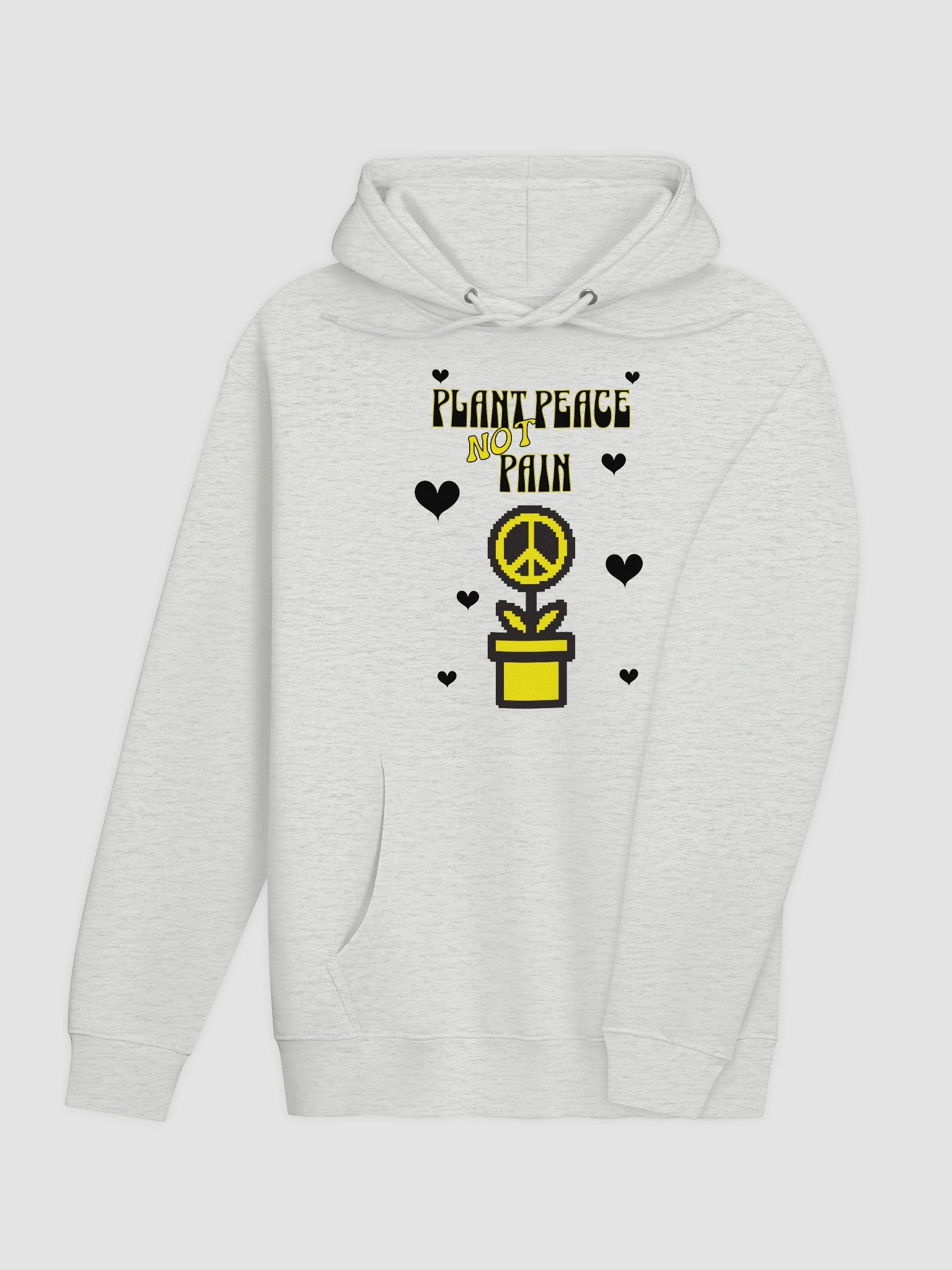 Plant Peace Not Pain – Cozy Streetwear Hoodie ✌️🌿 product image (26)